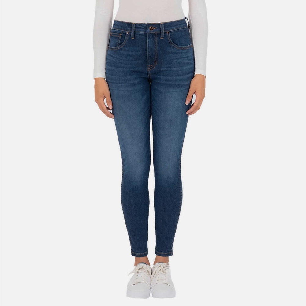Kirkland Signature High Rise Dark Blue Skinny Jeans Size 4